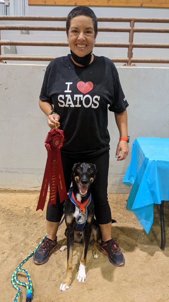 sheyla and kyber 2nd place usdaa regional march 2021